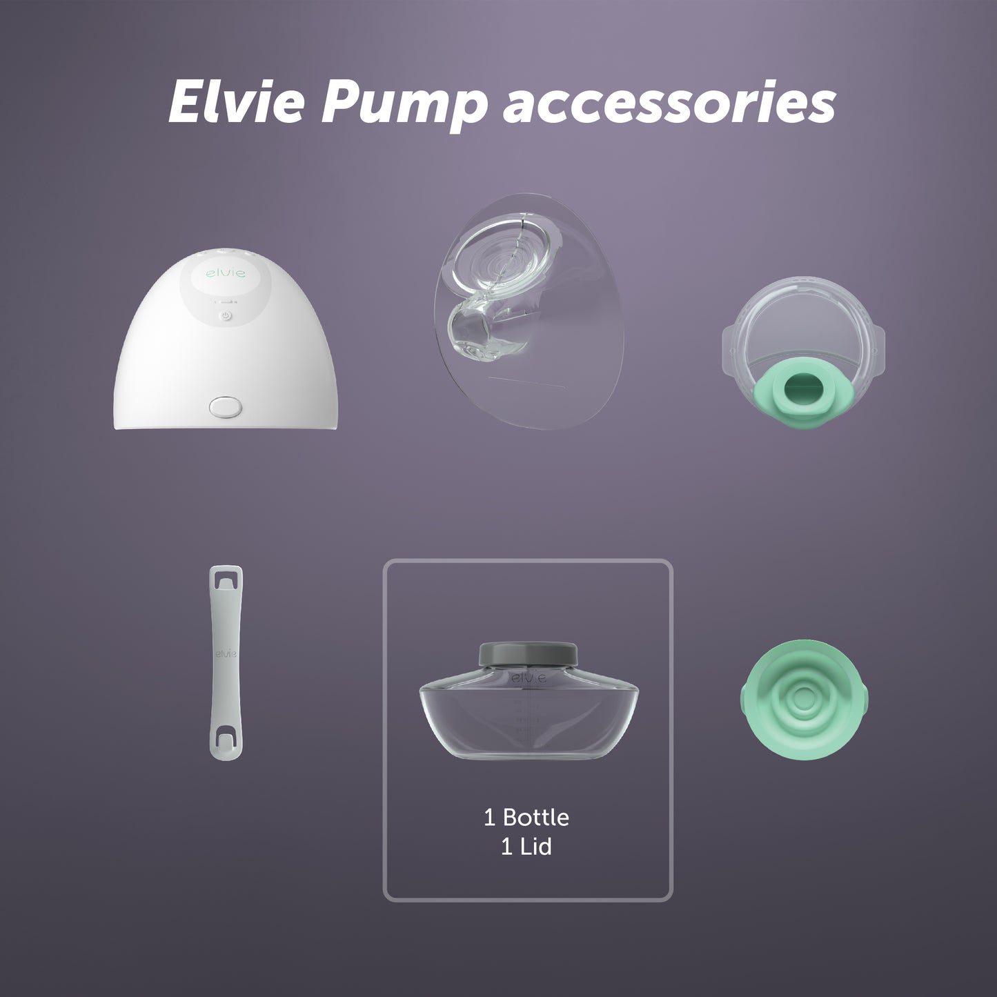 Elvie Breast Pump Bottles Only Pack of 3