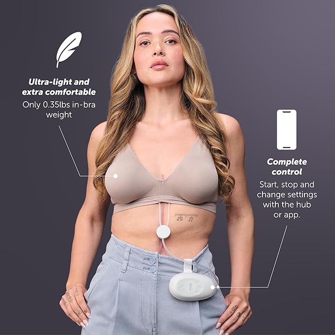 Elvie Stride 2 - Single Wearable Electric Breast Pump - Hands Free Breast Pump