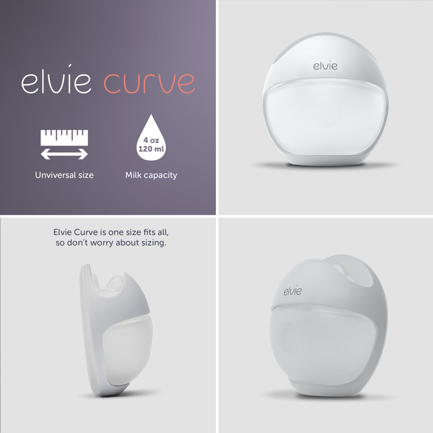 Elvie Curve Manual Wearable Breast Pump