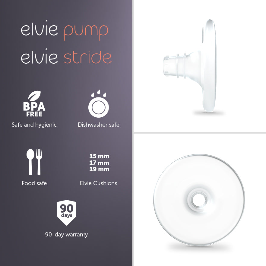 Elvie Pump / Elvie Stride Nipple Cushions (2 pack) – Baby Friendly