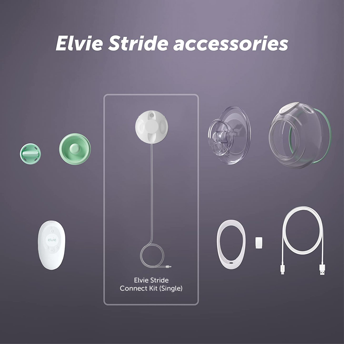 Elvie - Stride Single Breast Pump Connect Kit Only